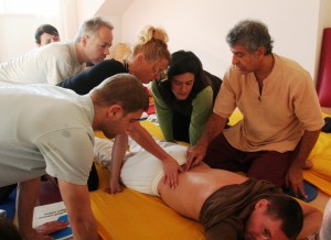 Bob Haddad, group teaching, Thai Massage